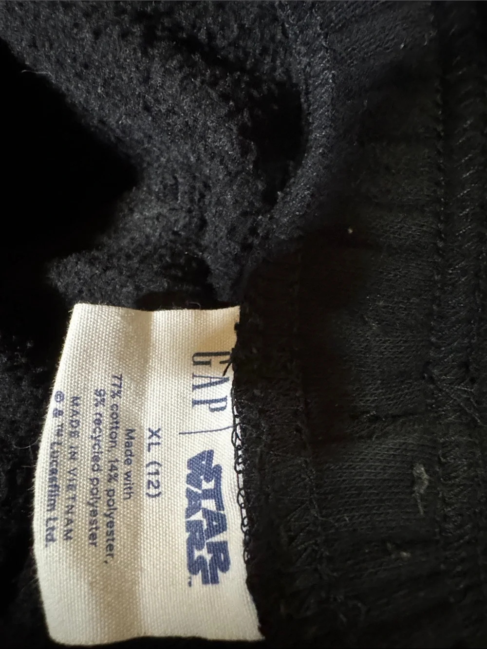 GAP Kids Black Star Wars Embroidered Sweatshirt & Jogger Set. Limited Edition.